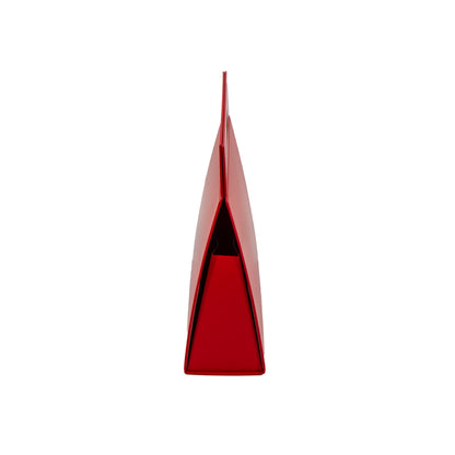 Premium Triangular Gift Box with Handle and Magnet - Matt Laminated - Red