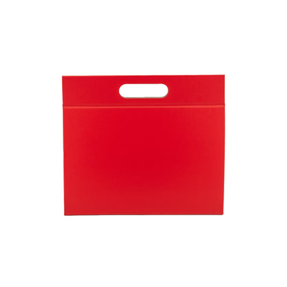 Premium Triangular Gift Box with Handle and Magnet - Matt Laminated - Red