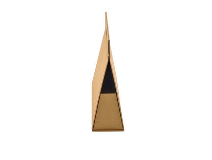 Premium Triangular Box with Handle and Magnet - Matte Laminated - Kraft