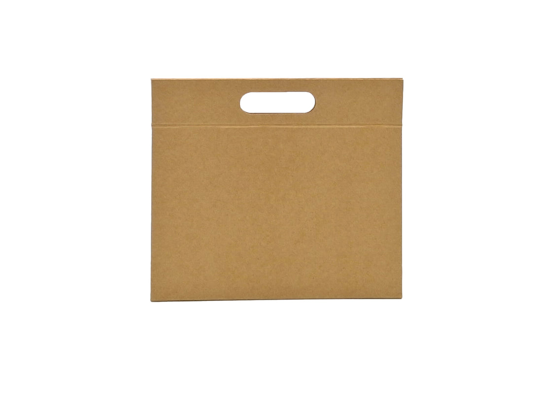 Premium Triangular Box with Handle and Magnet - Matte Laminated - Kraft