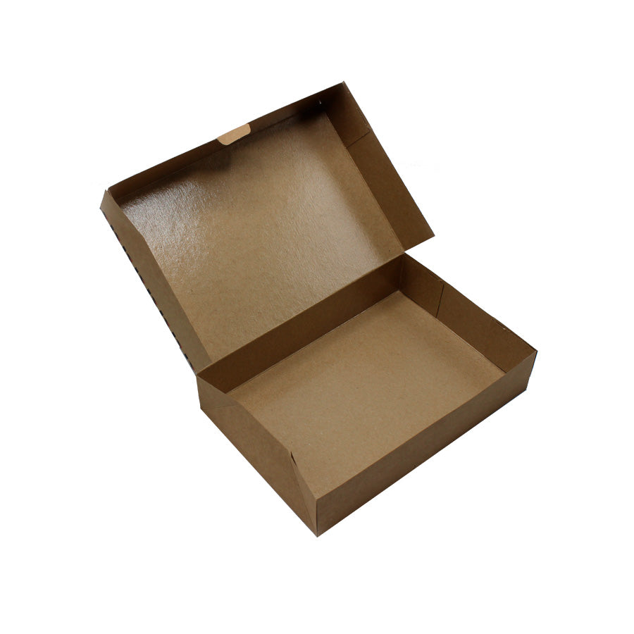 Custom Takeaway Boxes for Sushi 275g - Kraft and Black