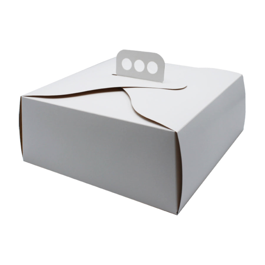 Caixas para Pastelaria com Interior Plastificado e com Pega - Branco