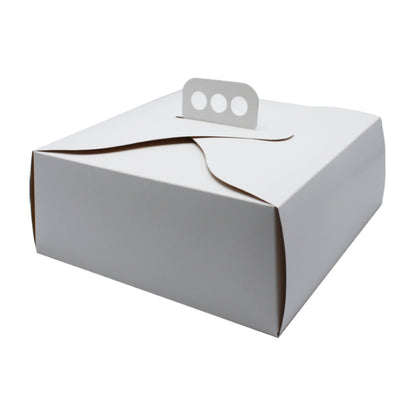 Caixas para Pastelaria com Interior Plastificado e com Pega - Branco