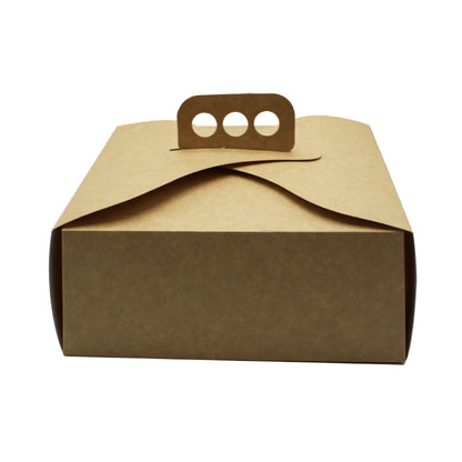 Caixas para Pastelaria com Interior Plastificado e com Pega - Kraft
