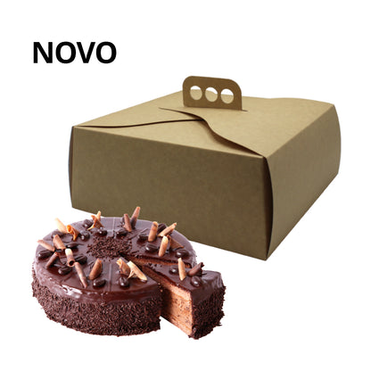Caixas para Pastelaria com Interior Plastificado e com Pega - Kraft