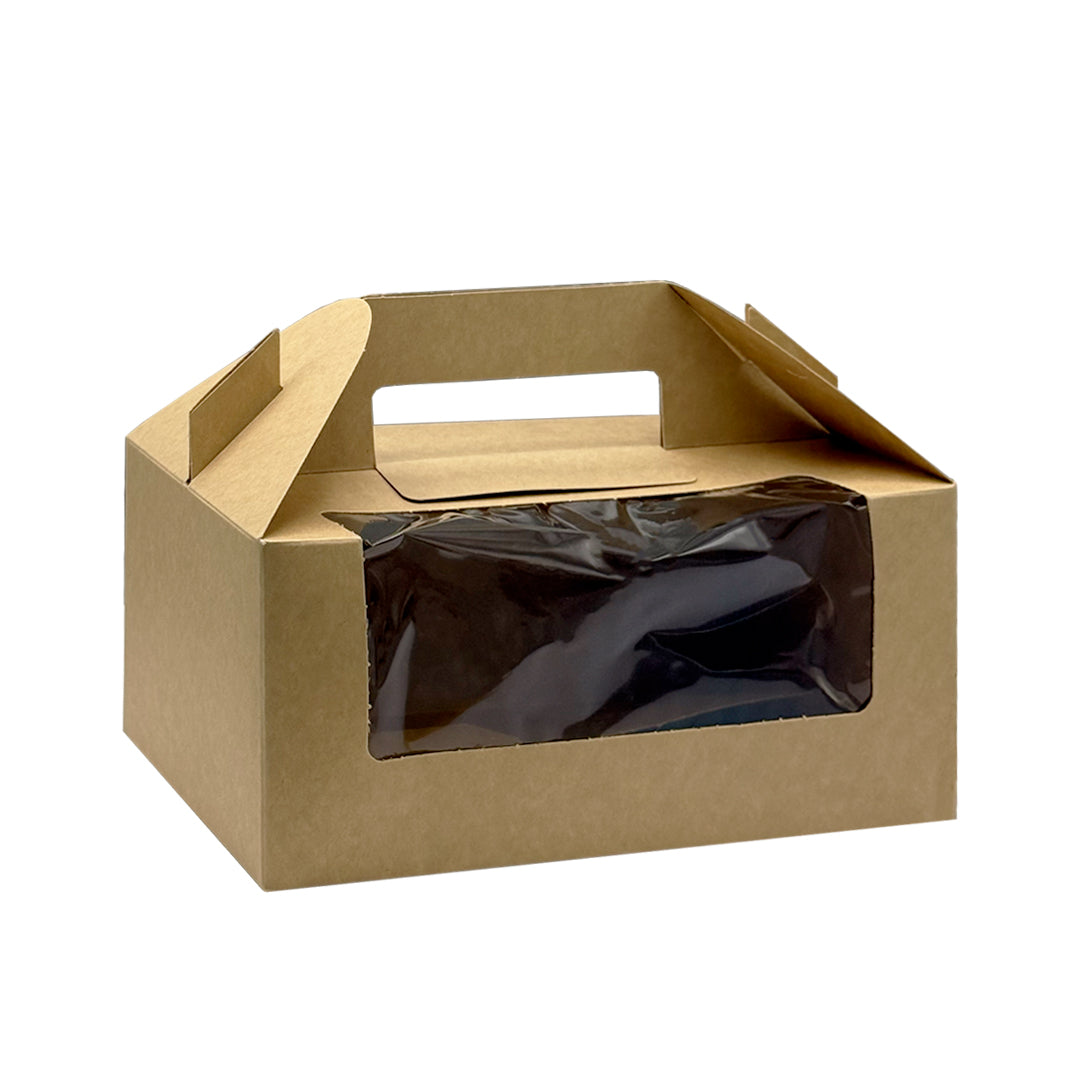 Caixas LunchBox com Janela em Cartolina Kraft - Kraft