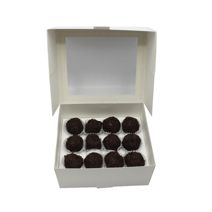 Caixas em Cartolina 250g com Janela e Tampa Basculante - Branco