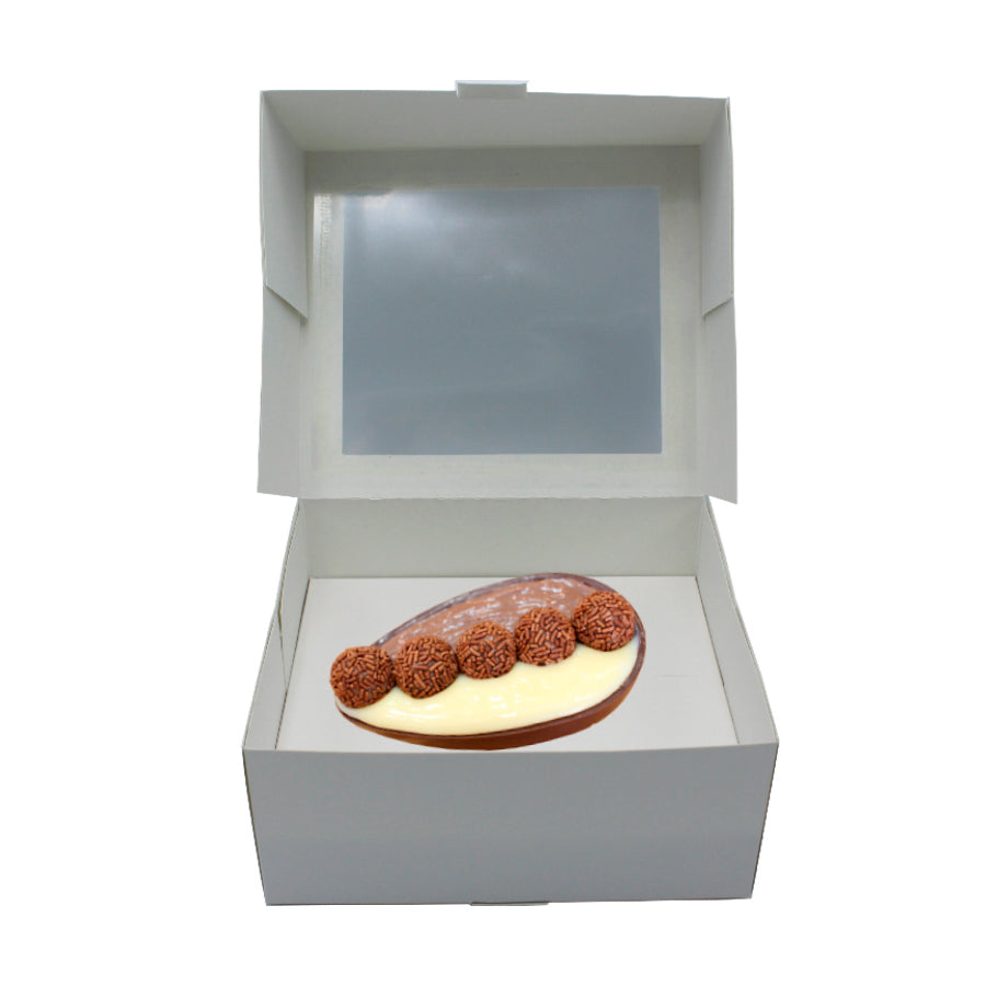 250g Cardboard Bases for Egg - White