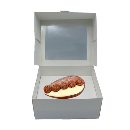 250g Cardboard Bases for Egg - White