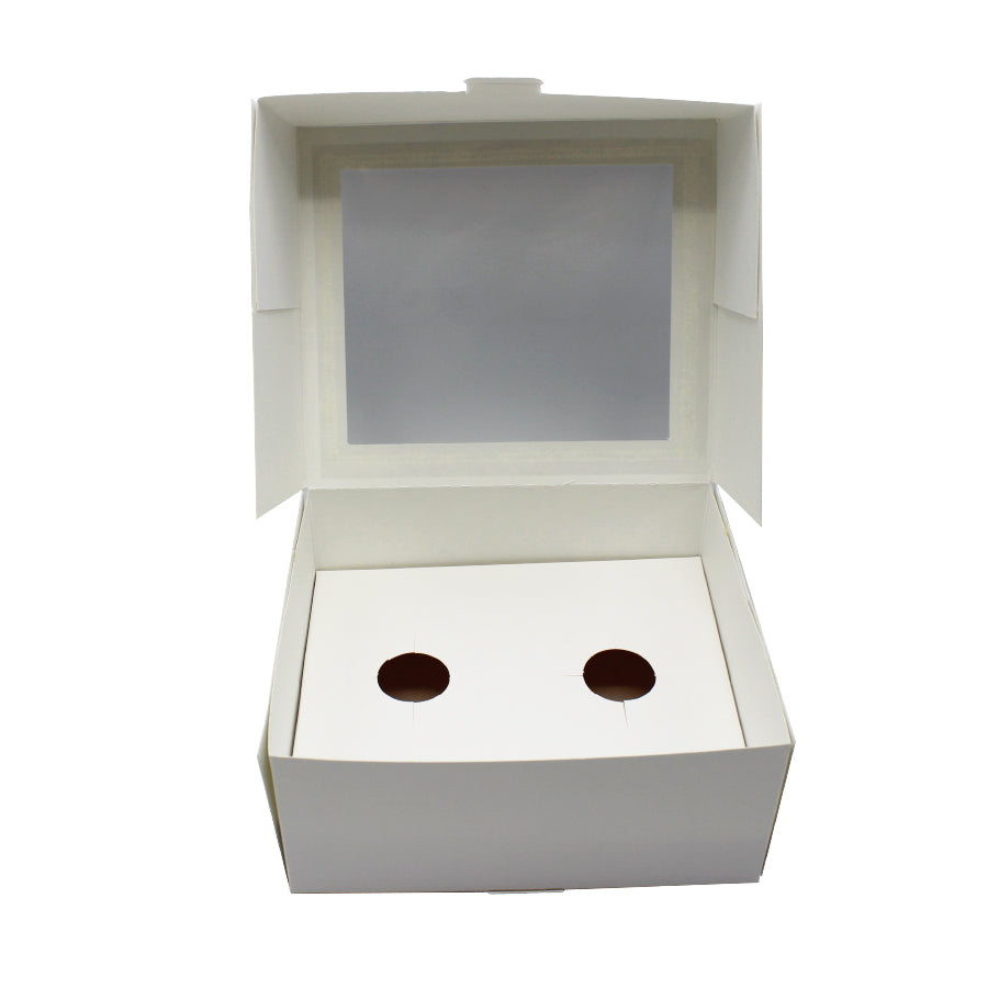 250g Cardboard Bases for 2 Muffins - White