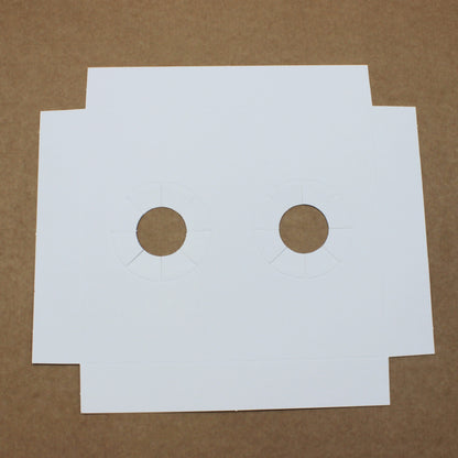250g Cardboard Bases for 2 Muffins - White