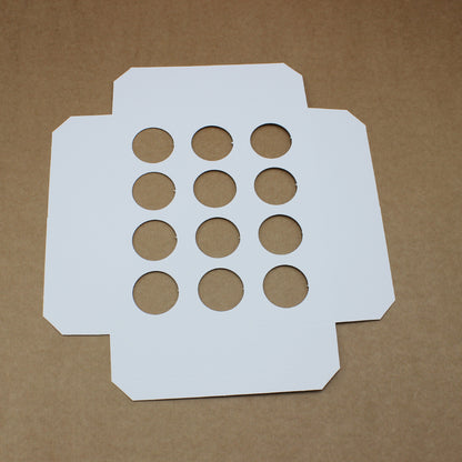 Cardboard Bases 250g for 12 Brigadeiros - White