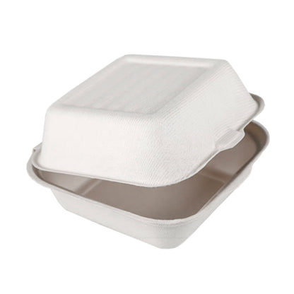 Caixas Cana Açucar para Hamburguer - Branco - 450mL