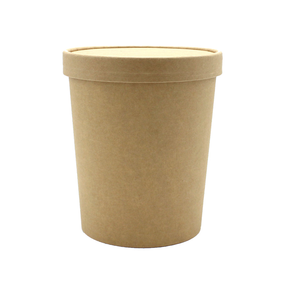 Embalagens para Sopa com Tampa e Fundo - Kraft