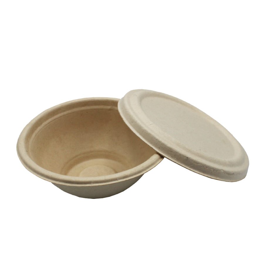 Vasos de Caña de Azúcar para Postre - Marrón Claro - 200ml