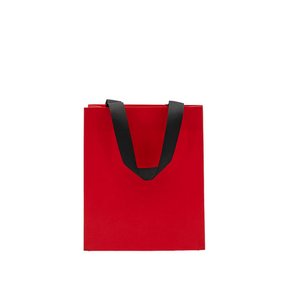 Premium 250gsm Cardboard Bags with Ribbon - Matt Laminated - Red