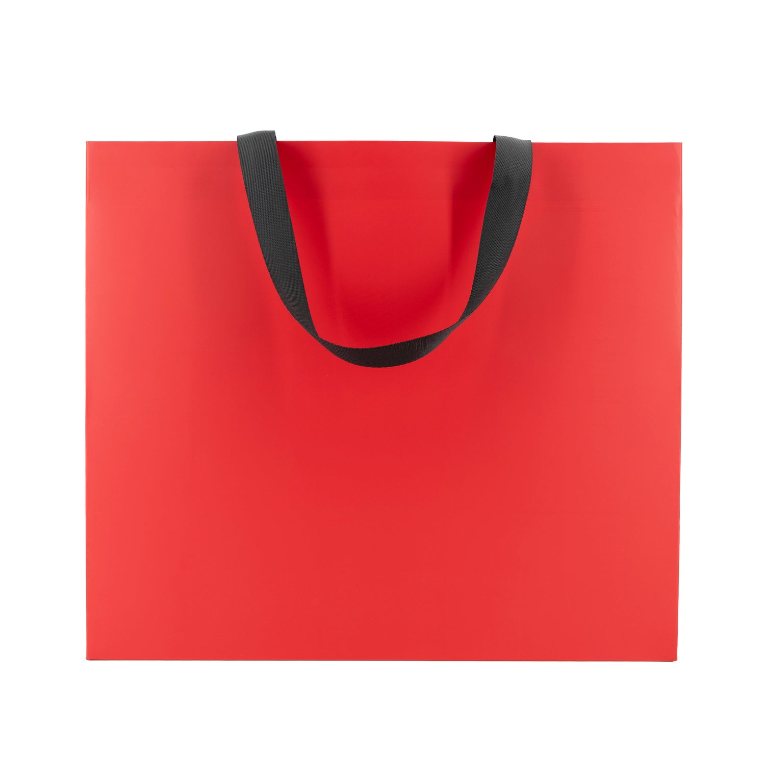 Premium 250gsm Cardboard Bags with Ribbon - Matt Laminated - Red
