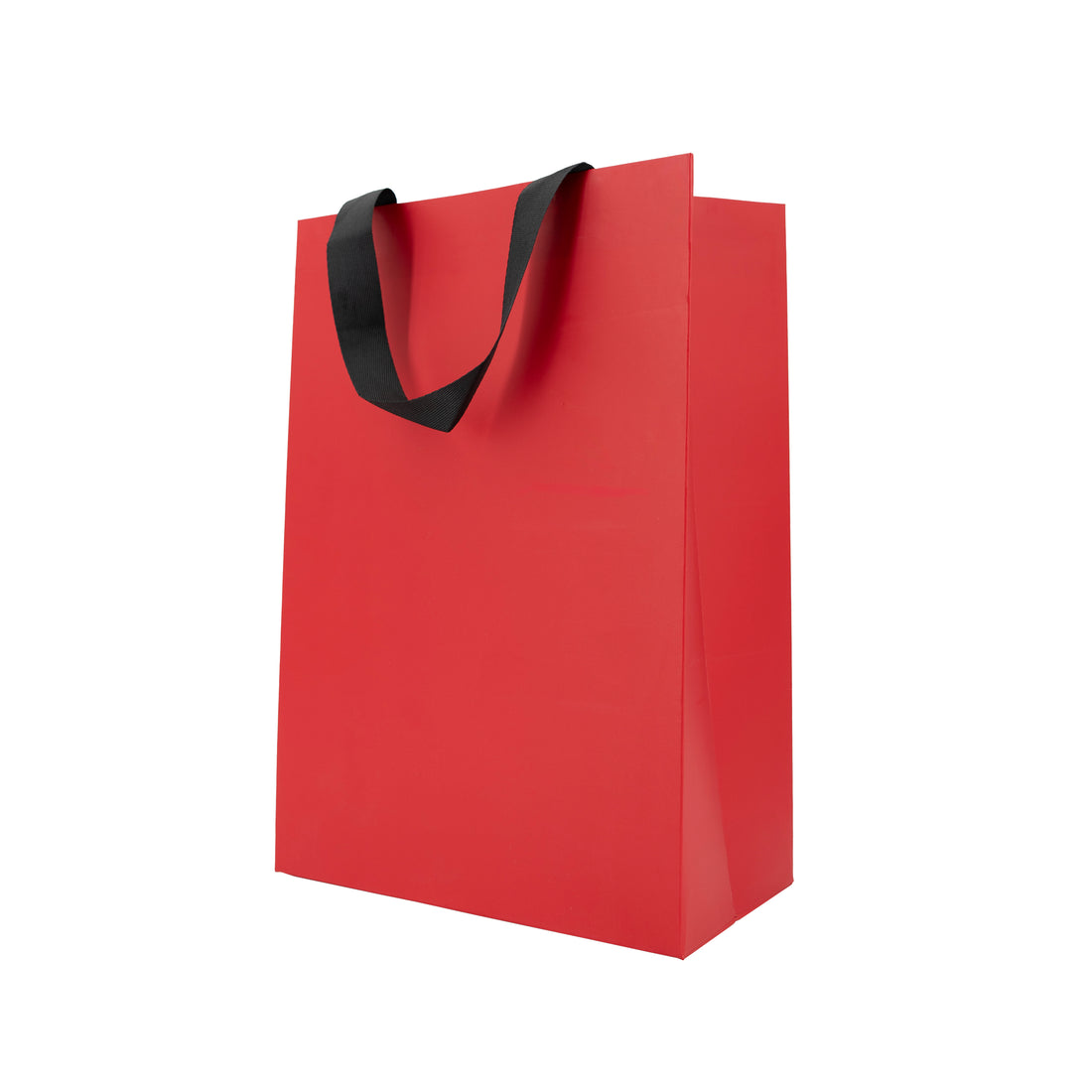 Premium 250gsm Cardboard Bags with Ribbon - Matt Laminated - Red