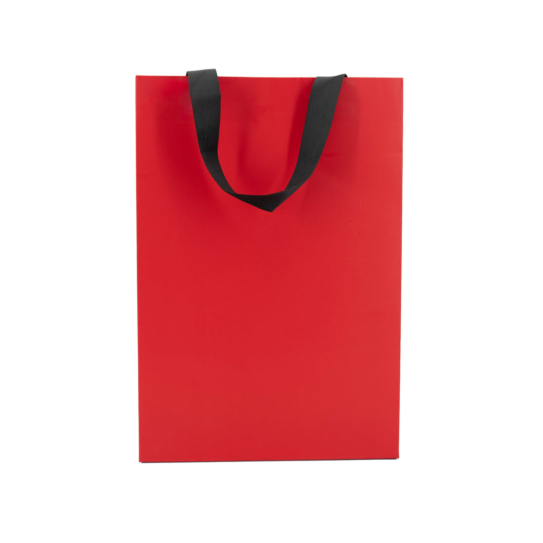 Premium 250gsm Cardboard Bags with Ribbon - Matt Laminated - Red