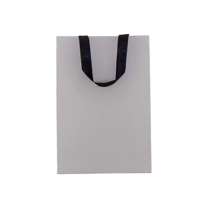 Sacos Premium Couché 250g com Fita - Plastificado Mate - Branco