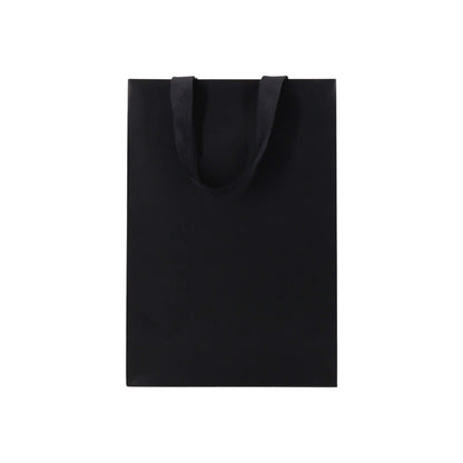 Sacos Premium Couché 250g com Fita - Plastificado Mate - Preto
