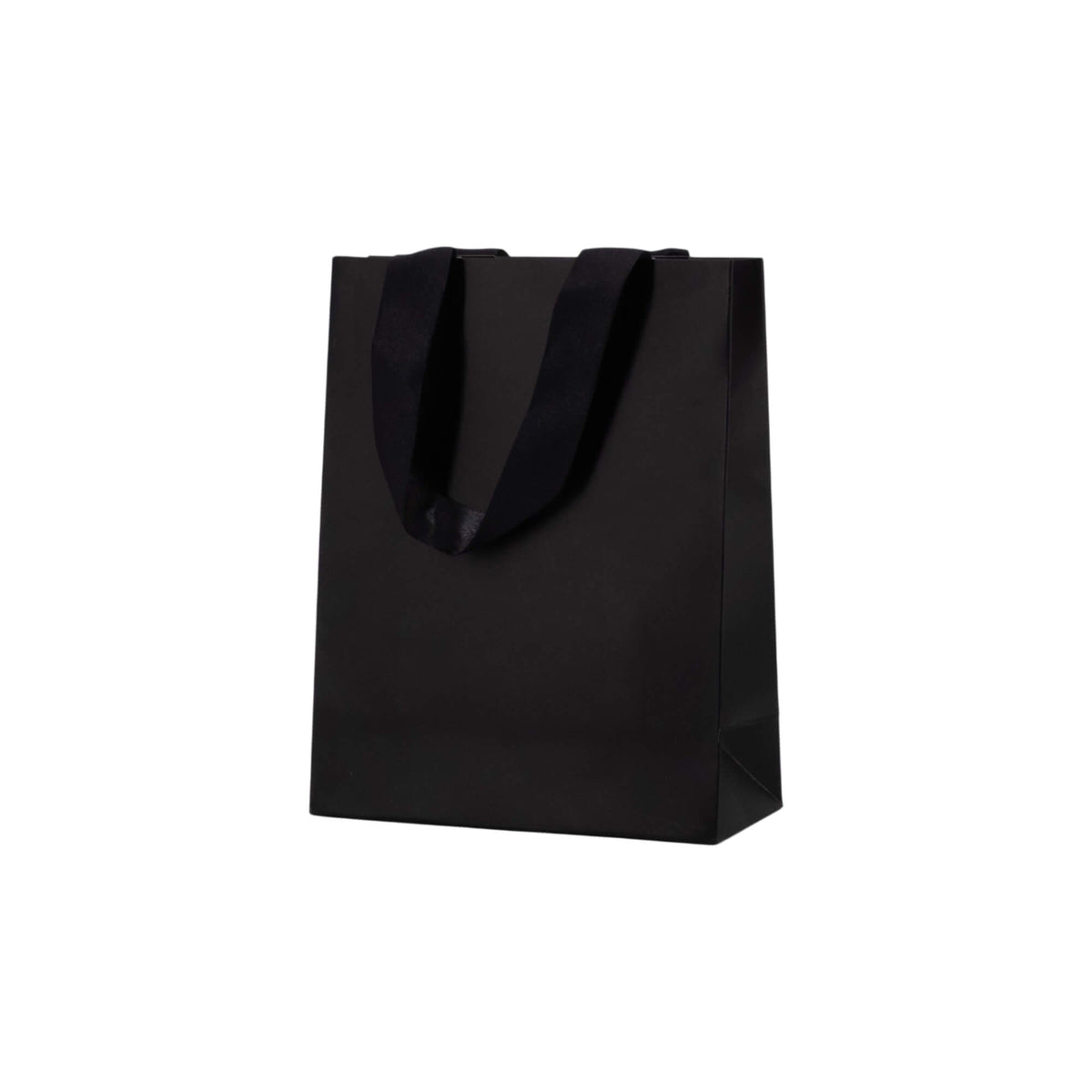 Sacos Premium Couché 250g com Fita - Plastificado Mate - Preto