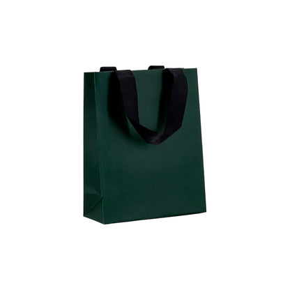 Sacos Premium Couché 250g com Fita - Plastificado Mate - Verde Escuro