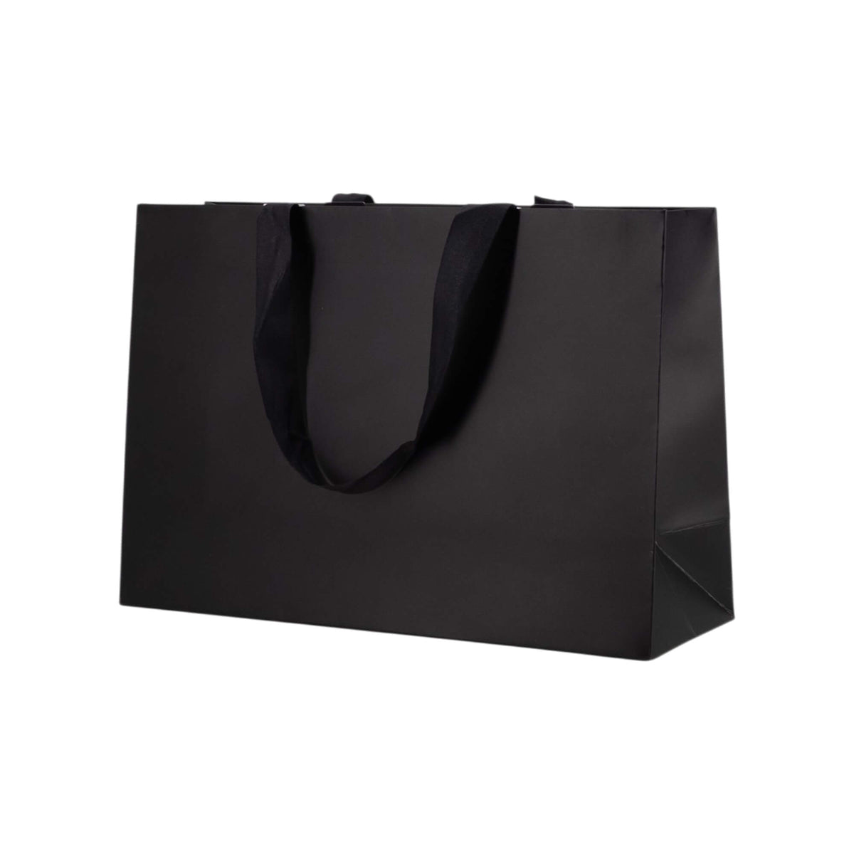 Sacos Premium Couché 250g com Fita - Plastificado Mate - Preto