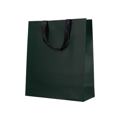 Sacos Premium Couché 250g com Fita - Plastificado Mate - Verde Escuro