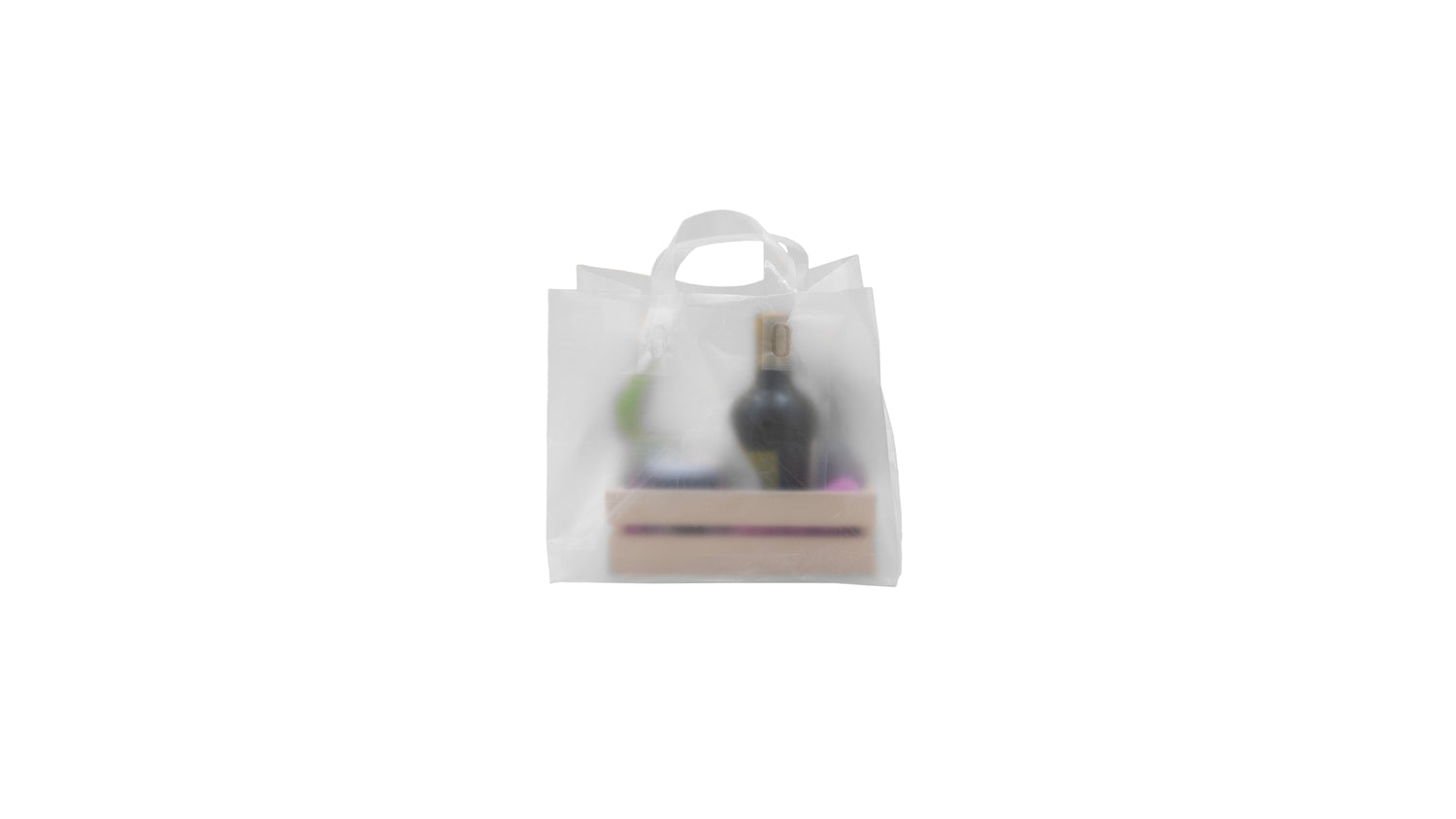 Plastic Bags Flex Loop Handle High-Density (HD) - Take-Away - Transparent