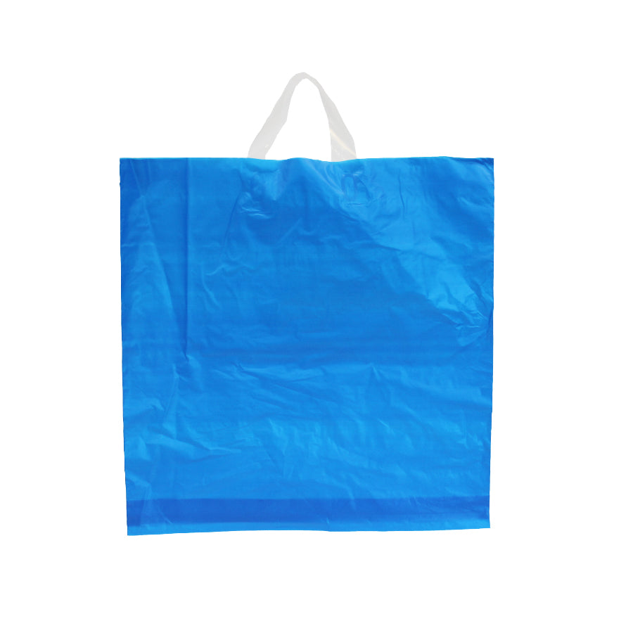Flexible Handle Plastic Bags - Blue