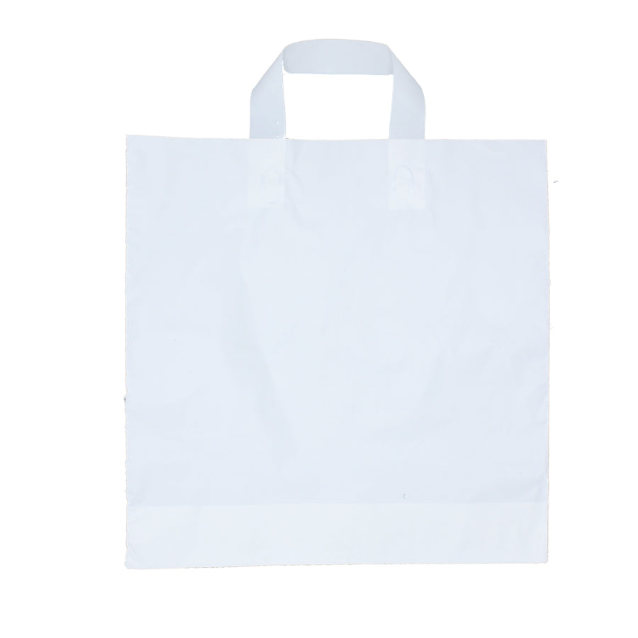 Flex Loop Handle Plastic Bags - White