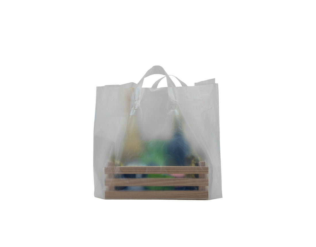 Plastic Bags Flex Loop Handle High-Density (HD) - Take-Away - Transparent