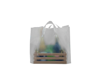 Plastic Bags Flex Loop Handle High-Density (HD) - Take-Away - Transparent