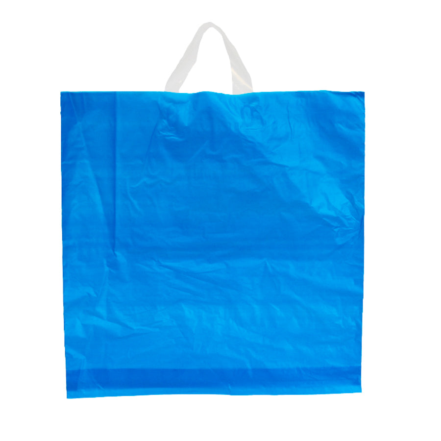 Flexible Handle Plastic Bags - Blue