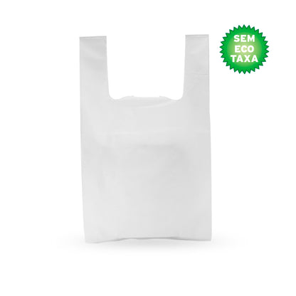 Sacos Plásticos com Alça de Alta Densidade (AD) - Branco Opaco