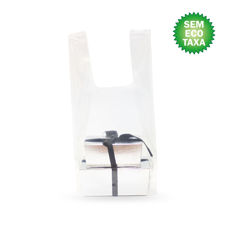 Sacos Plásticos com Alça de Baixa Densidade (BD) - Cristal