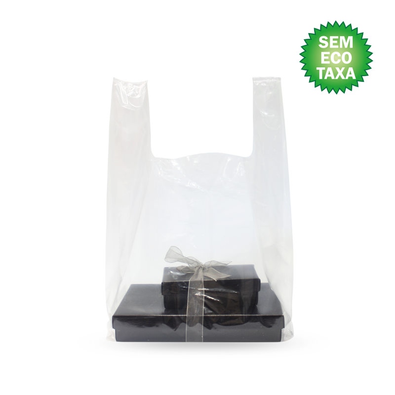 Sacos Plásticos com Alça de Baixa Densidade (BD) - Cristal