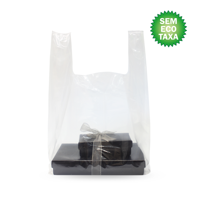Sacos Plásticos com Alça de Baixa Densidade (BD) - Cristal