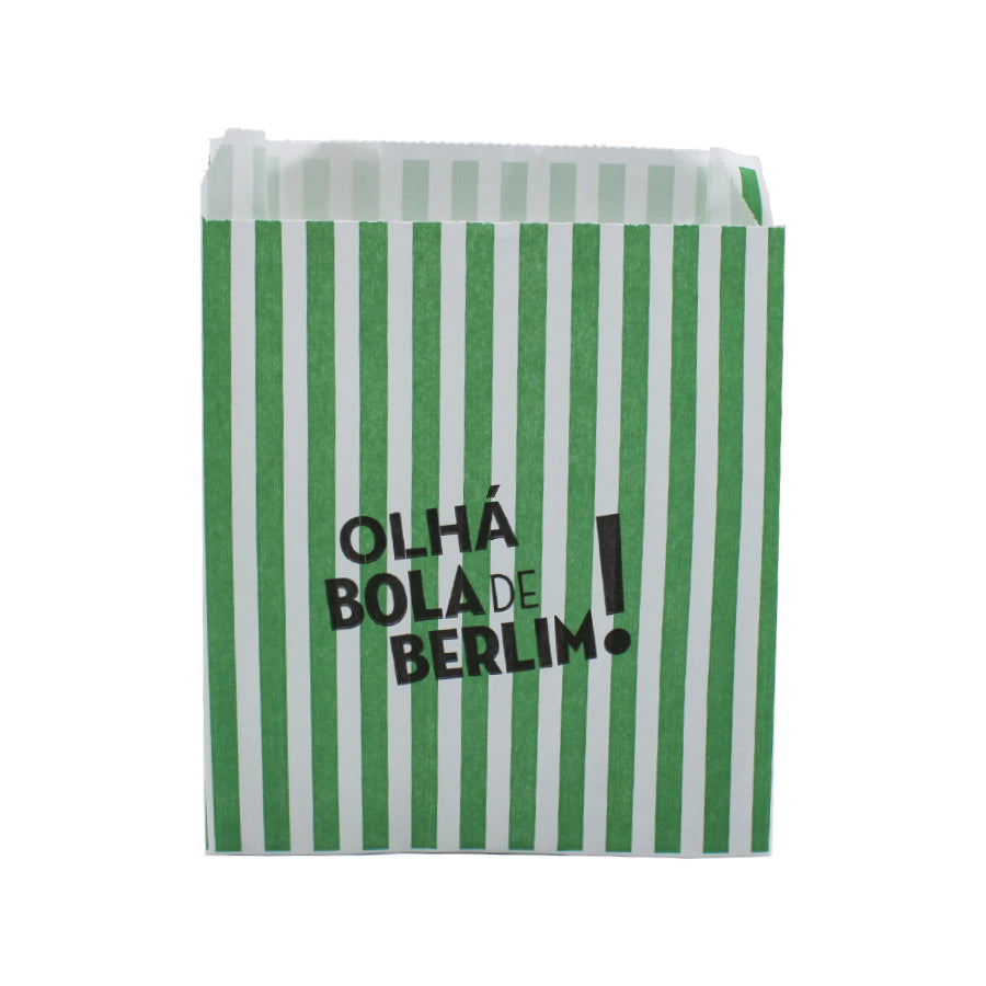 White Kraft Sachets 70g - Green - "Look, Berlin Ball"