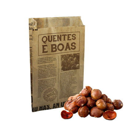 Natural Kraft Sachets - Kraft - "Hot and Tasty Chestnuts"