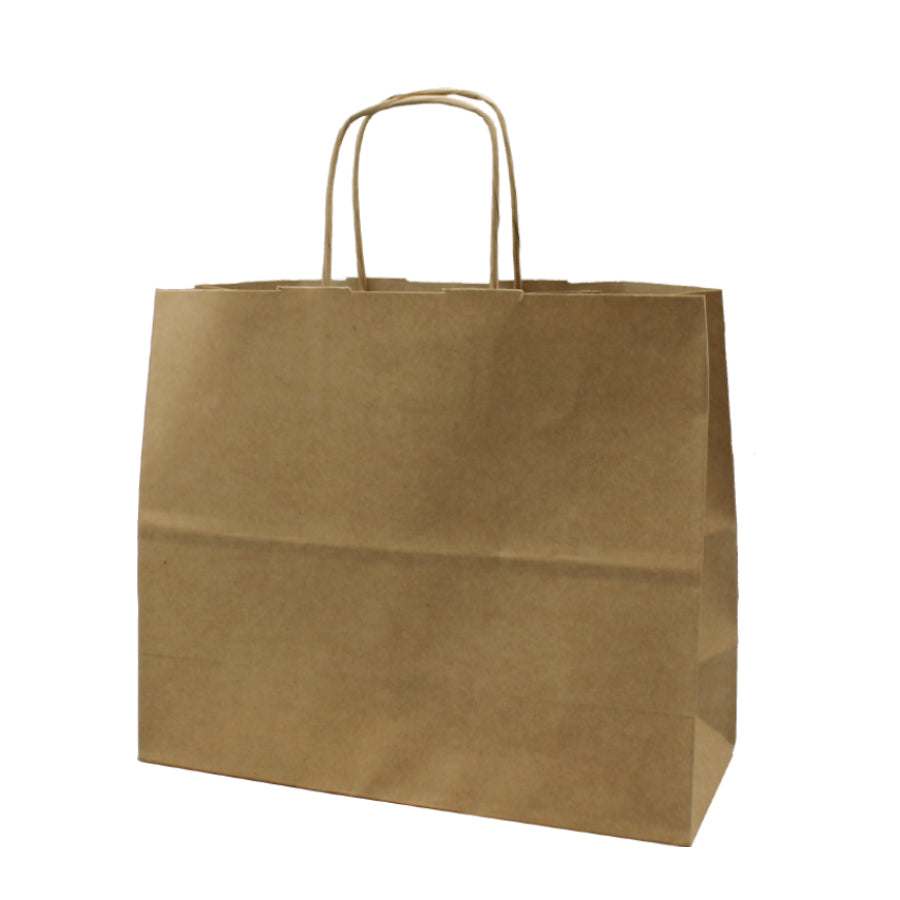Kraft Natural Twisted Handle Bags 120gsm - Kraft