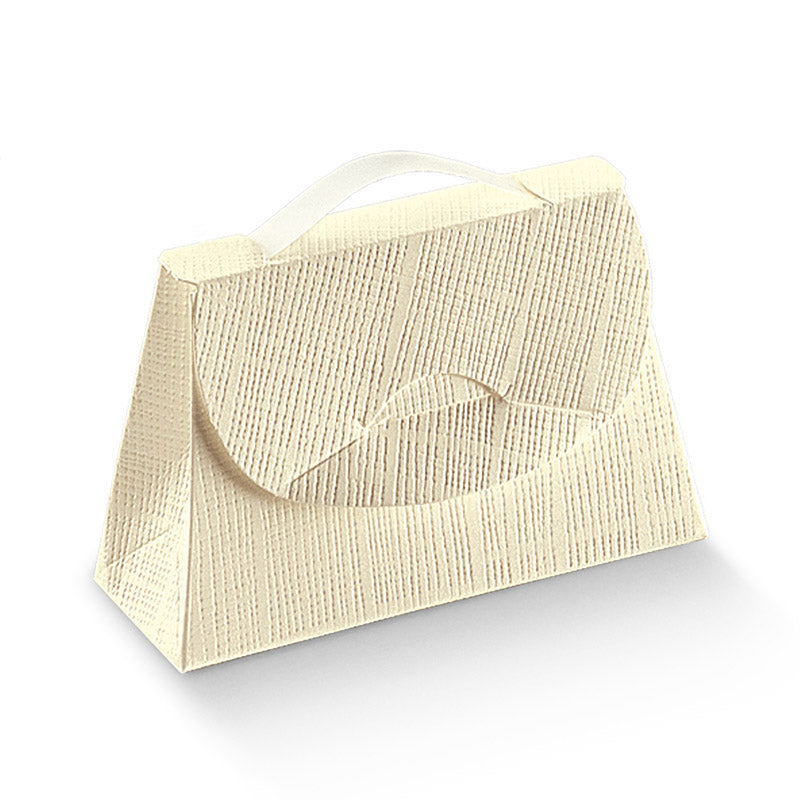 Cajas de regalo con asa - Beige - "Seta Marfil"