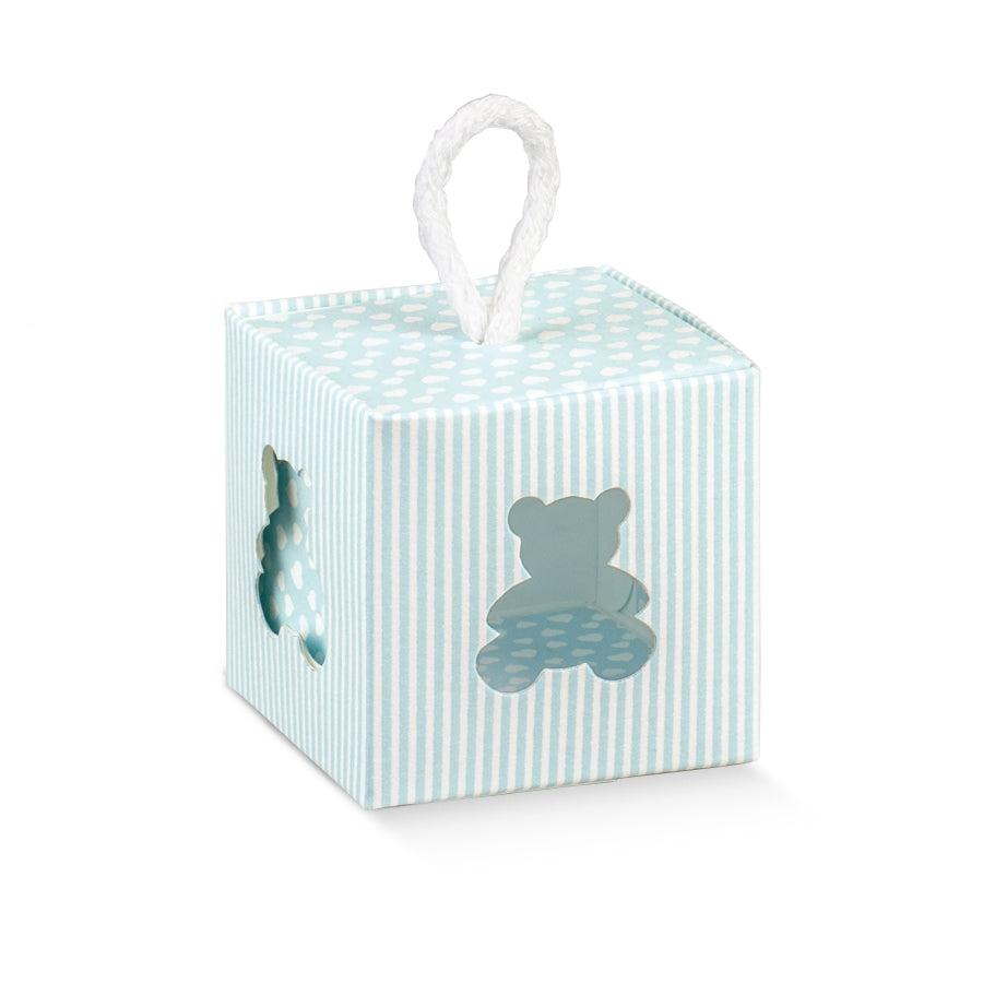 Cajas con Cordón - Azul Claro - "Osito"