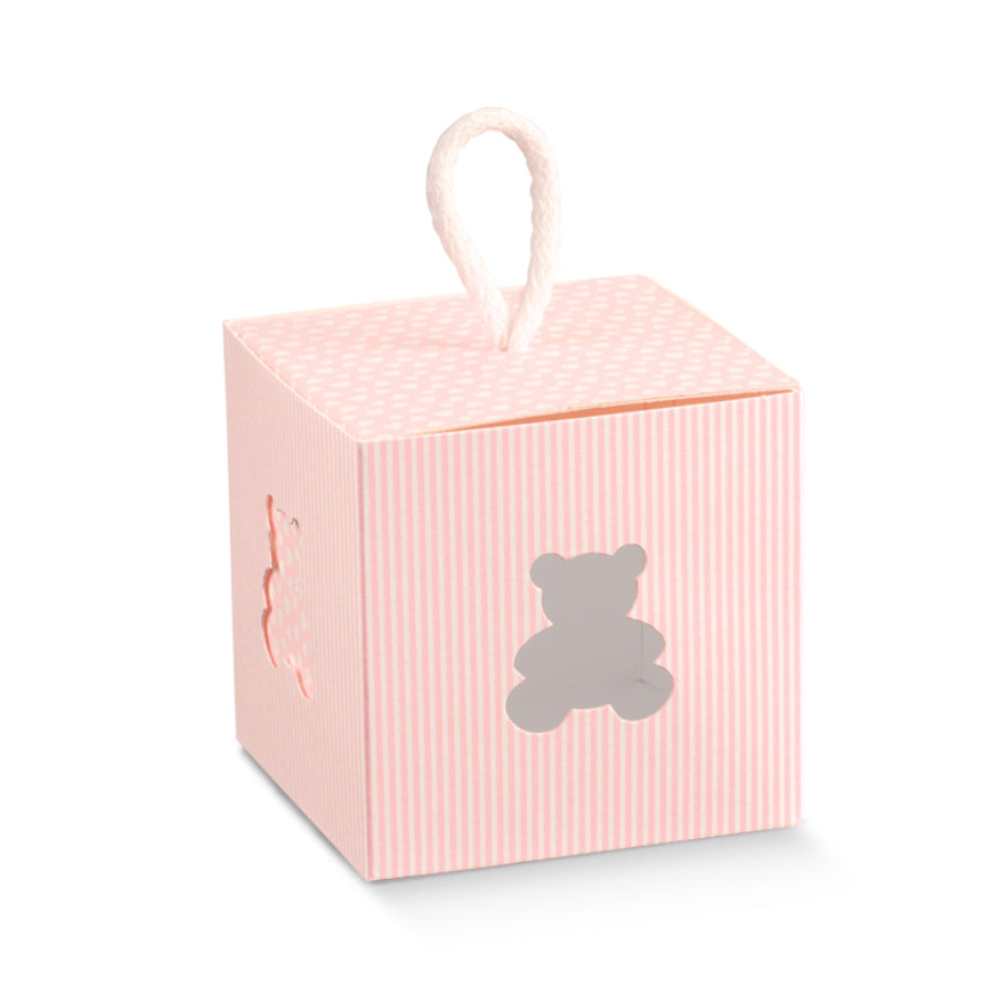 Cajas con Cordón - Rosa Claro - "Osito"