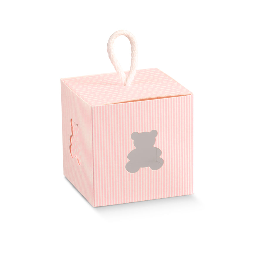 Cajas con Cordón - Rosa Claro - "Osito"
