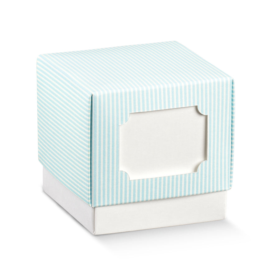 Cajas con Tapa y Fondo - Azul y Blanco