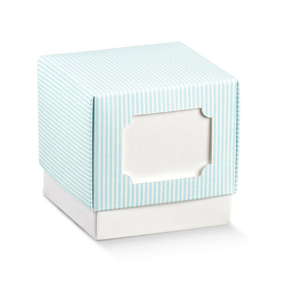 Cajas con Tapa y Fondo - Azul y Blanco