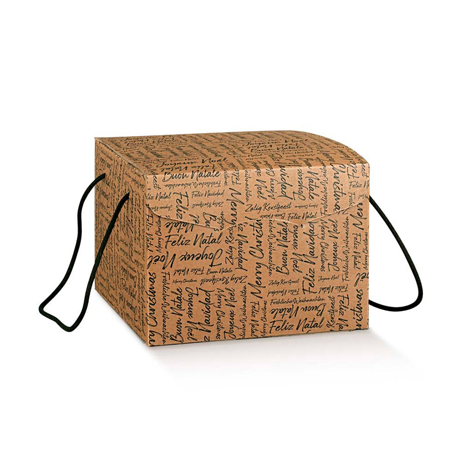 Cajas Segreto con Cordón - Kraft y Negro - "Words"