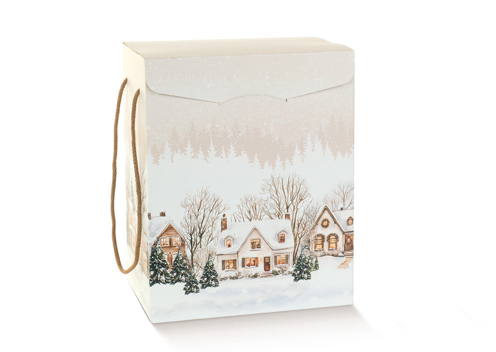 Caixas Segreto com Cordão - Multicor - "Christmas Village" -